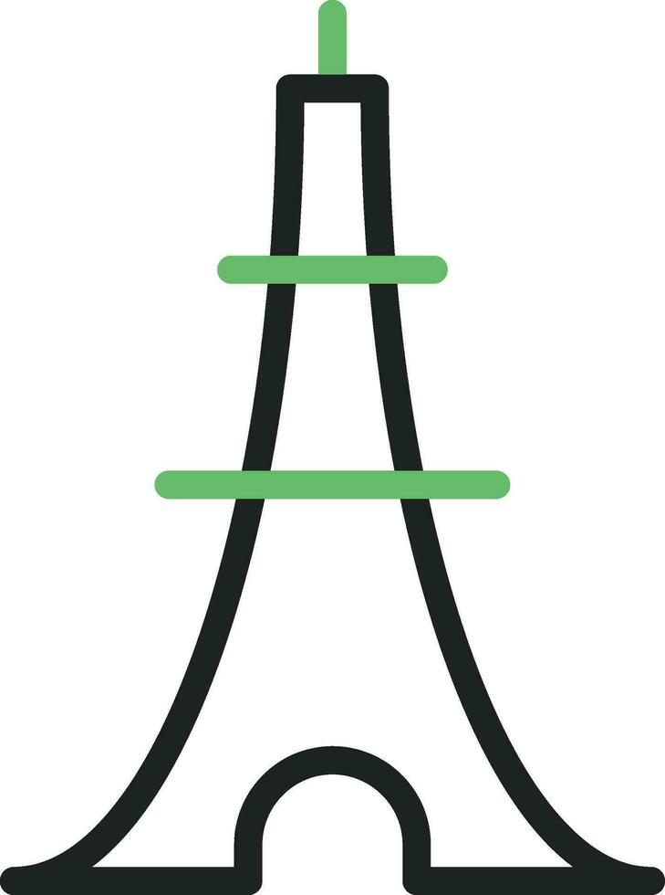 eiffel torn ikon vektor bild. lämplig för mobil appar, webb appar och skriva ut media.