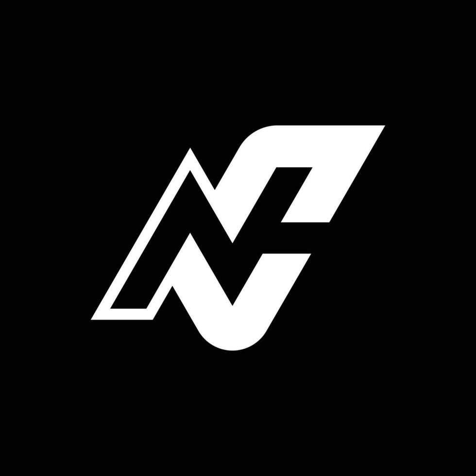 Brief nc oder auf Logo vektor