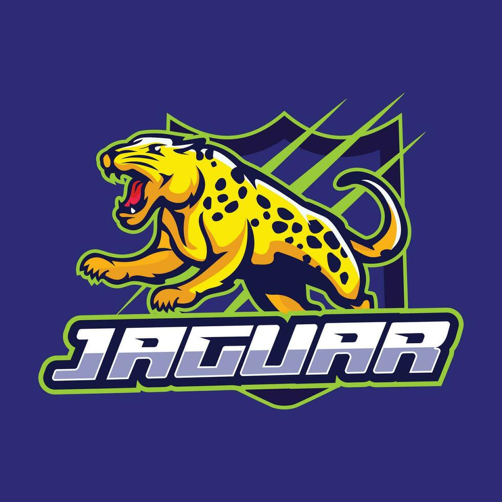 Jaguar Tier Logo Design Vorlage vektor