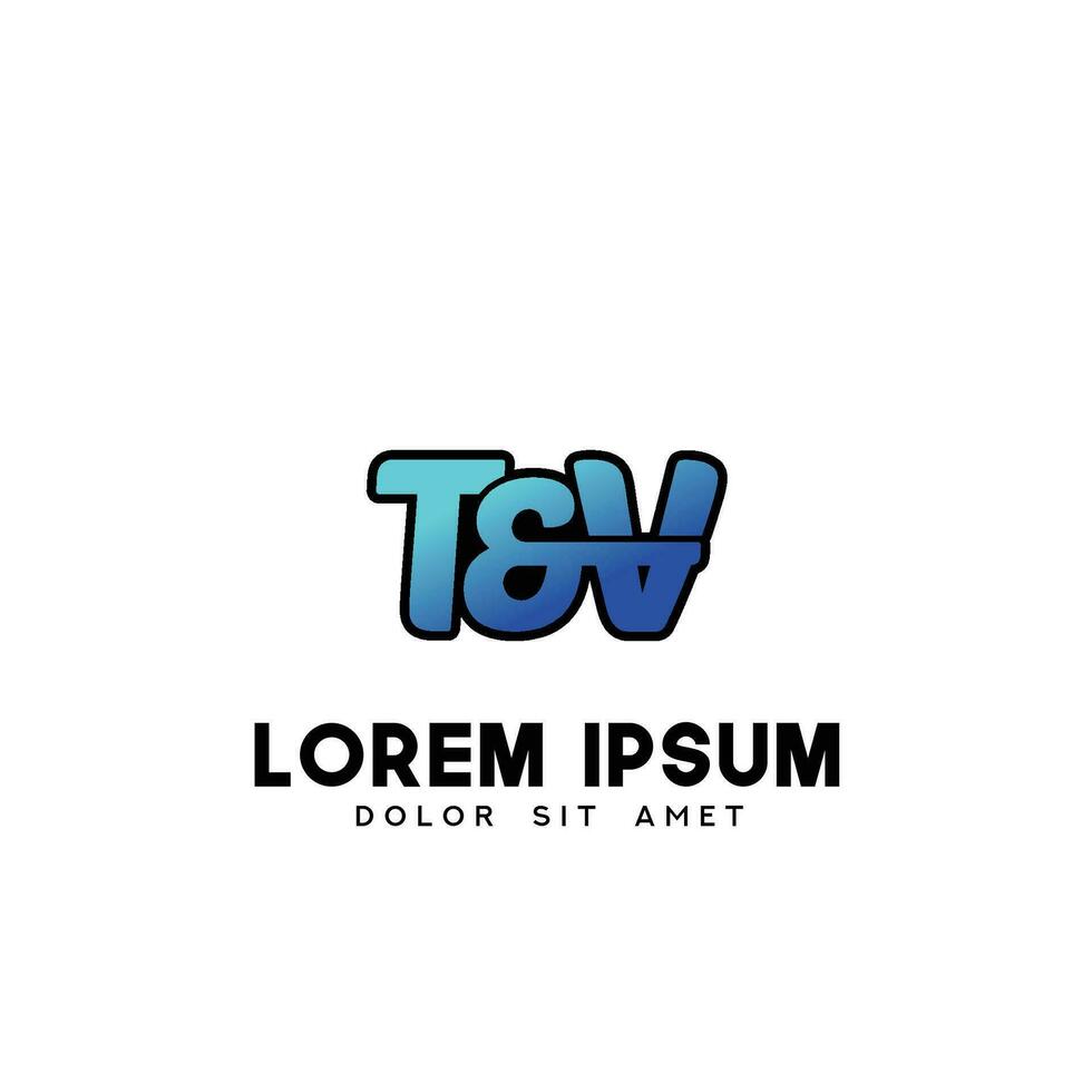 TV första logotyp design vektor