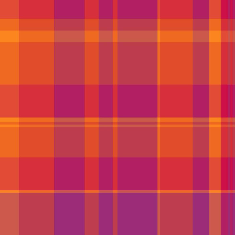 Muster Textur Textil- von prüfen Tartan Vektor mit ein nahtlos Hintergrund Stoff Plaid.