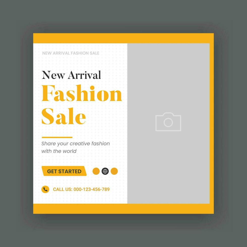 Mode Verkauf Sozial Medien Post Startseite Banner Design Vorlage. Mode Verkauf Startseite Foto Design. Mode Verkauf Netz Banner vektor