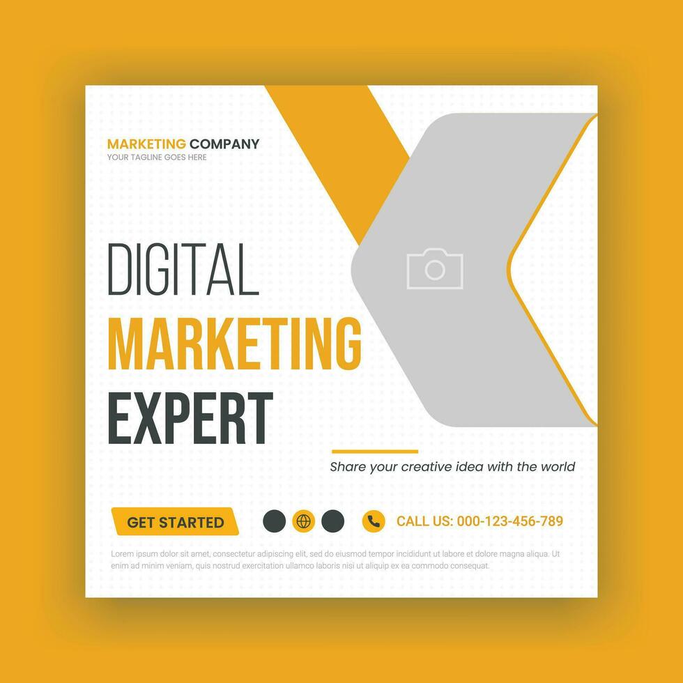 Postvorlage für digitales Marketing und Corporate Social Media oder Web-Banner vektor