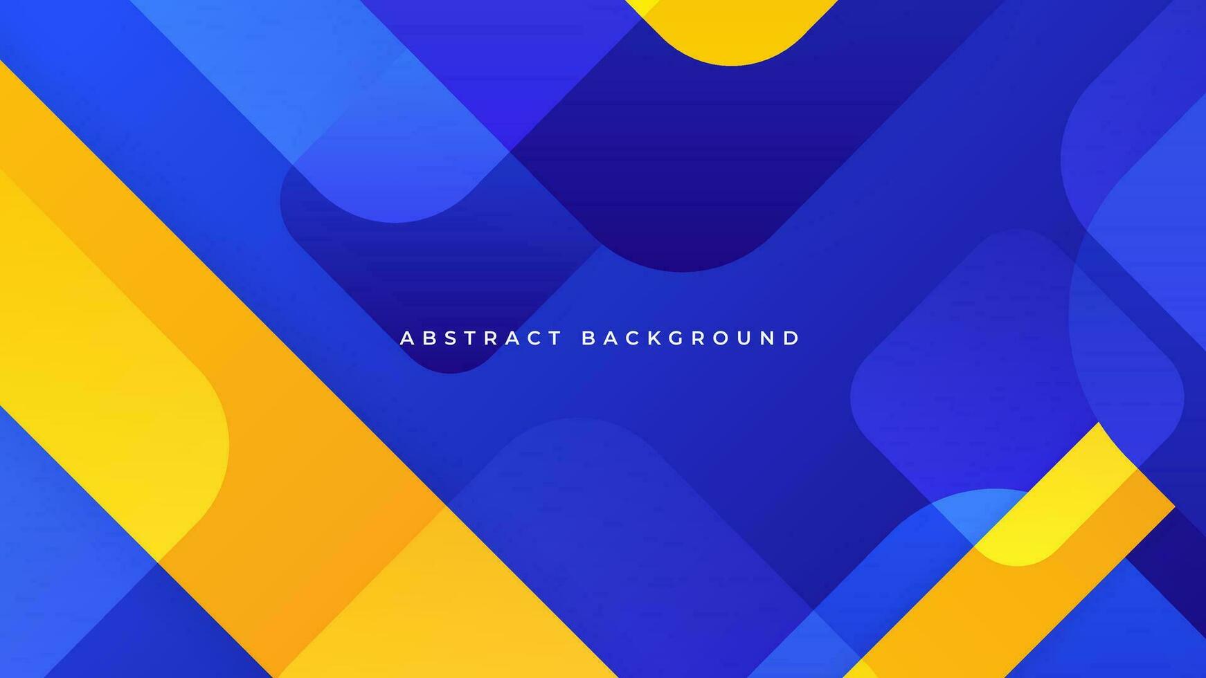 abstrakt geometrisch Gradient Blau und Orange Hintergrund Prämie Vektor