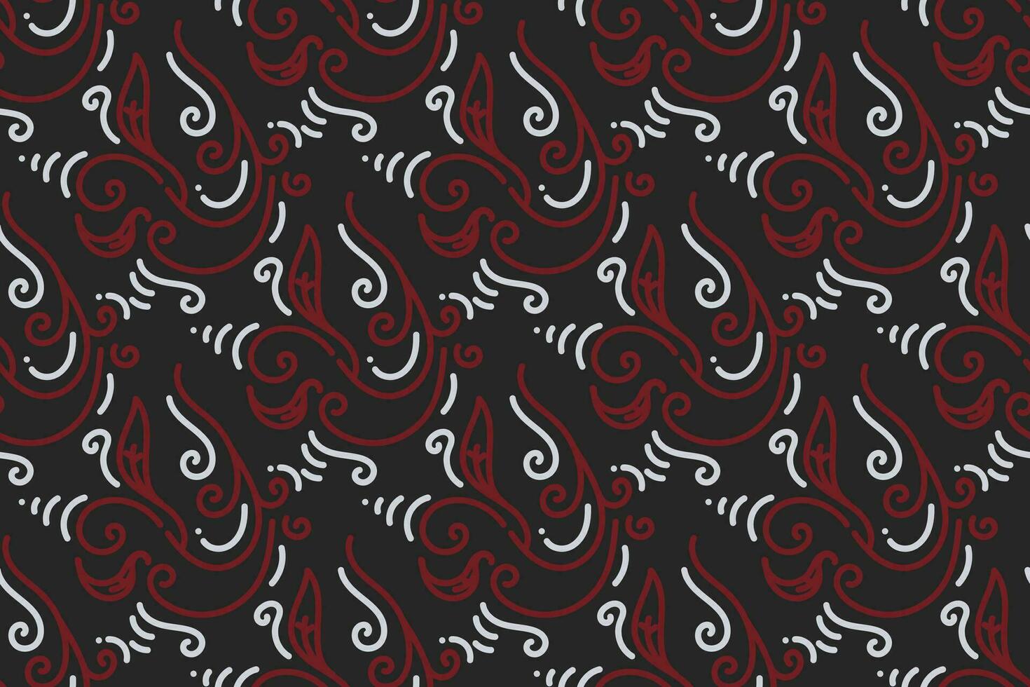 Jahrgang Muster. Rot, schwarz und Weiß Hintergrund mit Jahrgang Ornament. Muster, Hintergrund und Hintergrund zum Ihre Design. Textil- Ornament. Vektor Illustration.