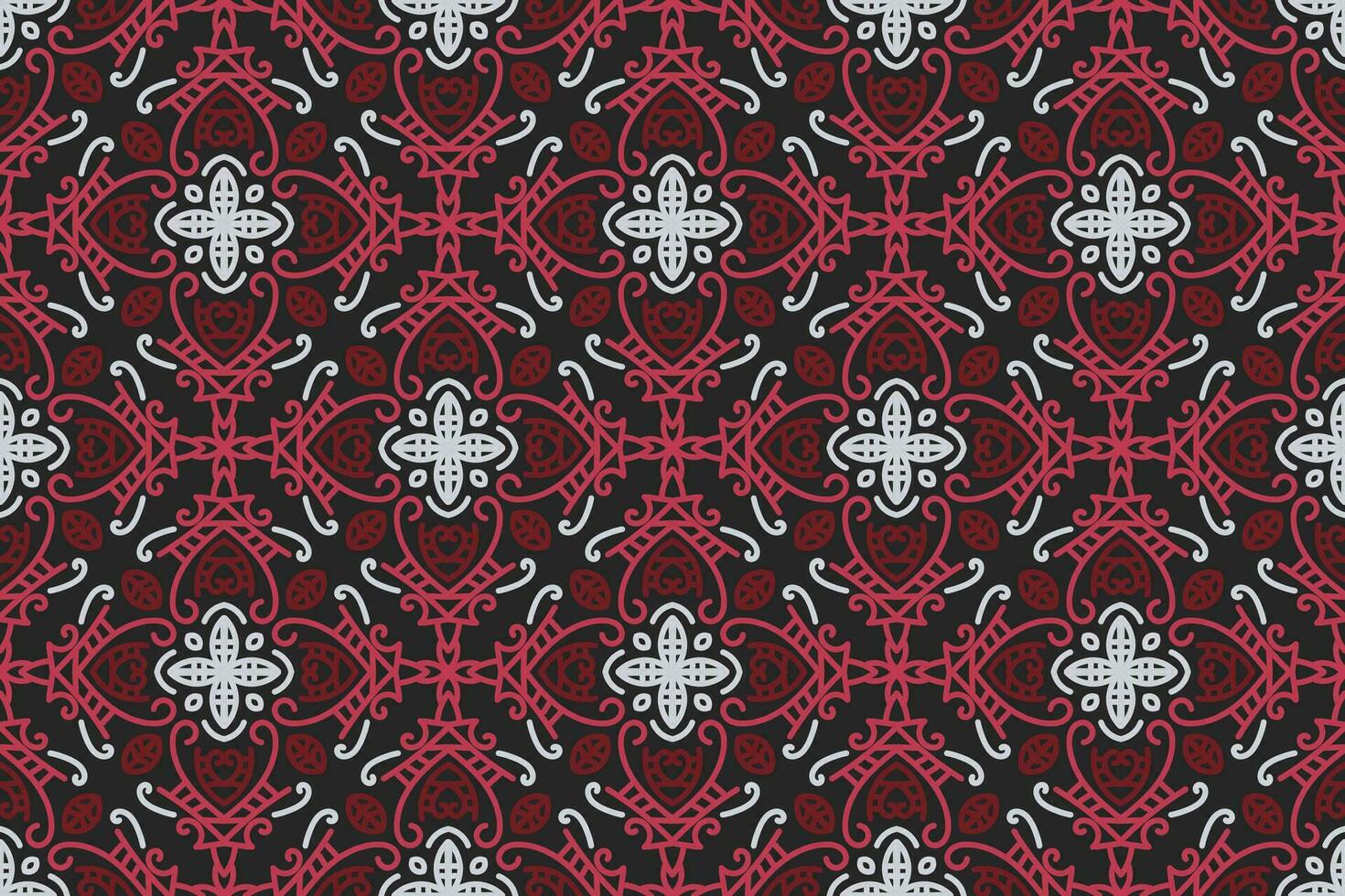 orientalisch Muster. Weiss, rot und schwarz Hintergrund mit Arabisch Ornamente. Muster, Hintergrund und Hintergrund zum Ihre Design. Textil- Ornament. Vektor Illustration.