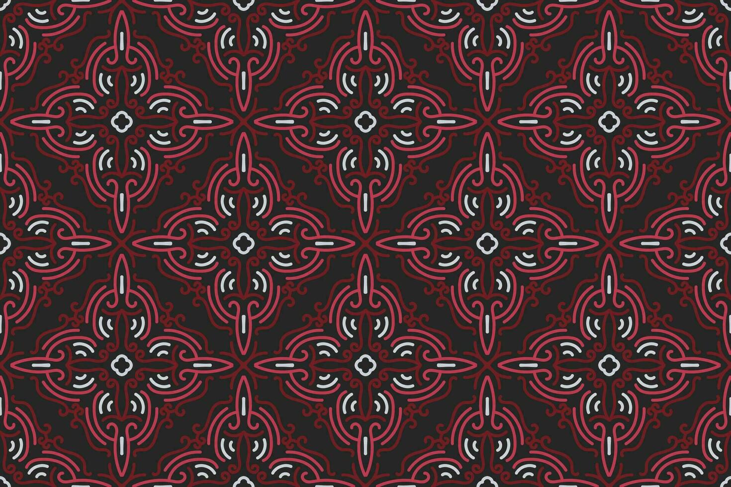 orientalisch Muster. Weiss, rot und schwarz Hintergrund mit Arabisch Ornamente. Muster, Hintergrund und Hintergrund zum Ihre Design. Textil- Ornament. Vektor Illustration.