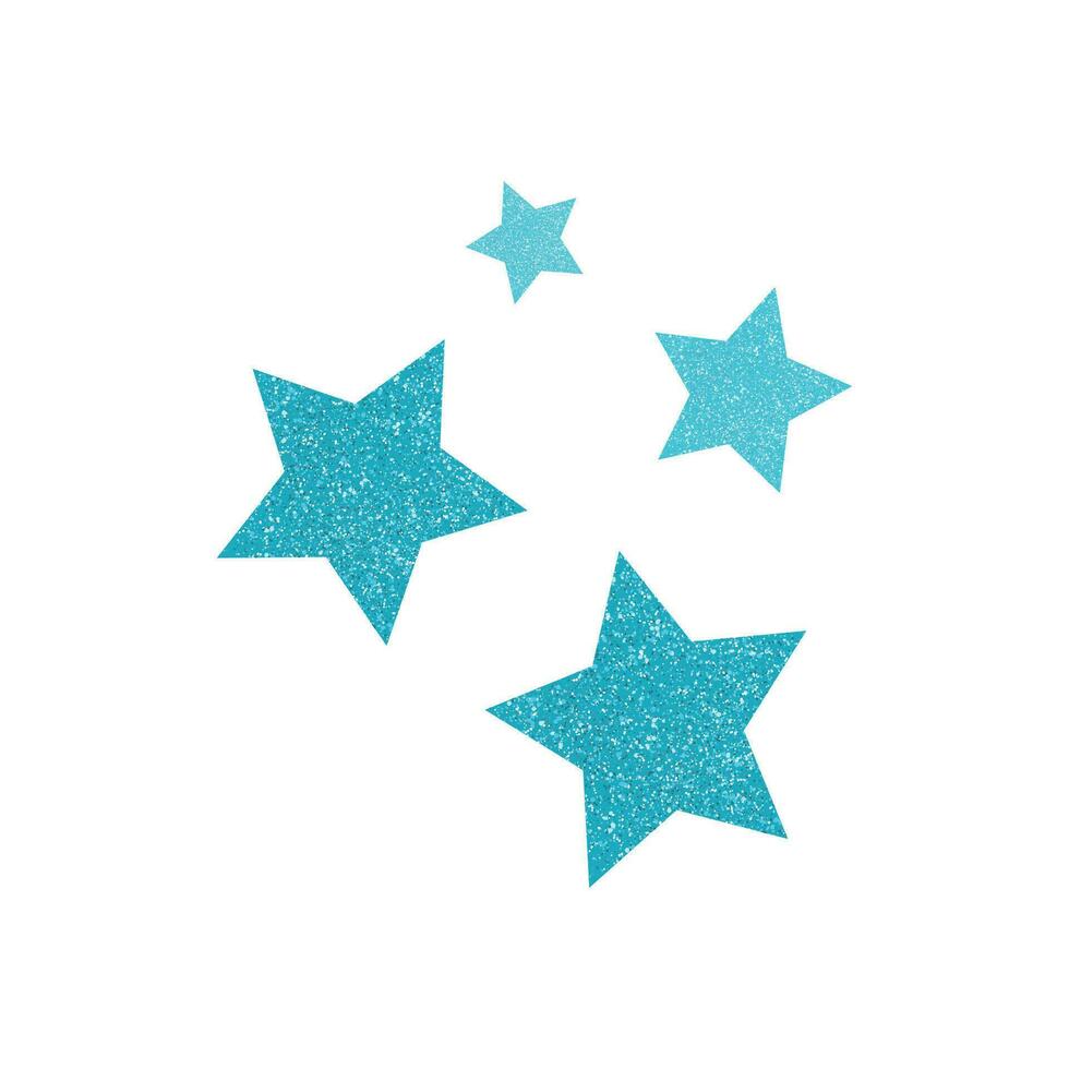 vektor blå glitter vektor stjärna. blå sparkle. bärnsten partiklar. lyx design element