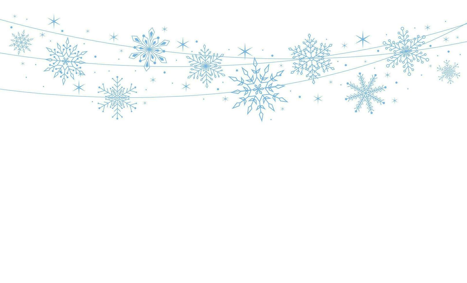 Weihnachten Hintergrund mit Schneeflocken, Banner, Karte. Vektor Illustration