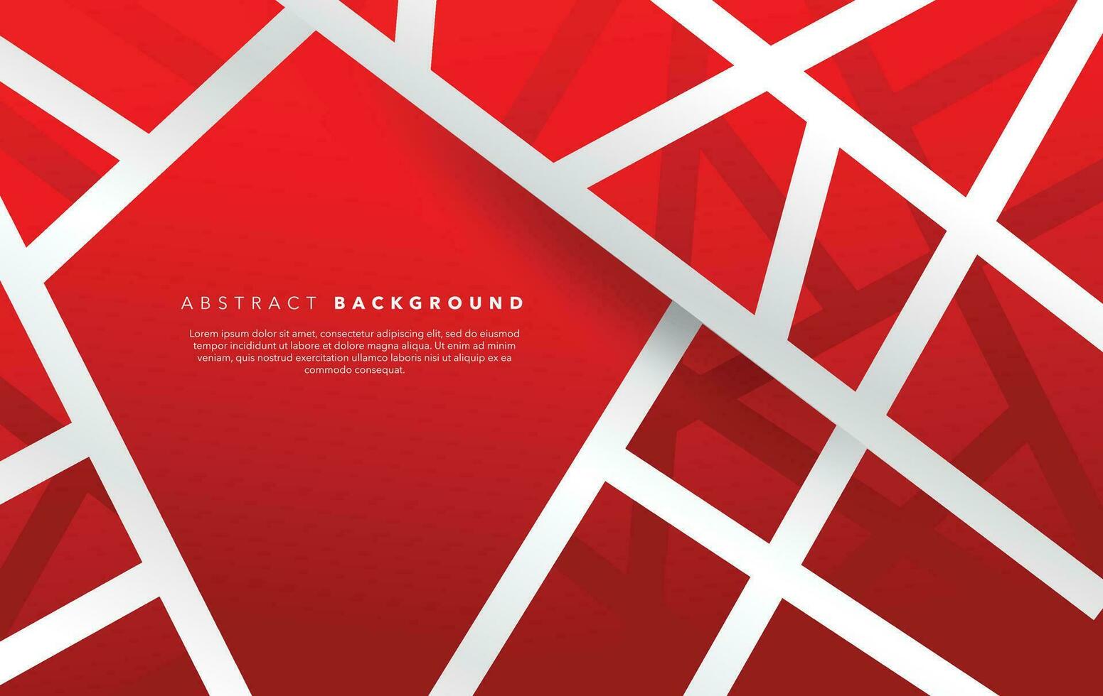 modern röd och vit abstrakt bakgrund design mall vektor