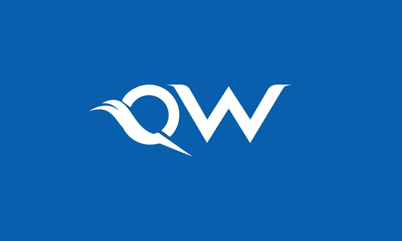 wq qw Logo Design Vektor Vorlage
