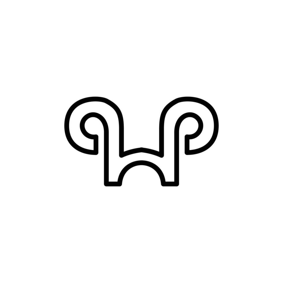 Widder Symbol. einfach Stil Horoskop Poster Hintergrund Symbol. Widder Marke Logo Design Element. Widder T-Shirt Drucken. Vektor zum Aufkleber.