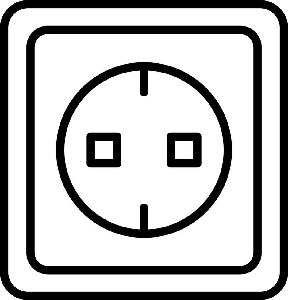 elektrisch Steckdose Vektor Symbol Design