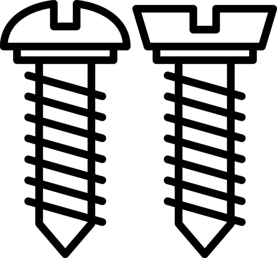 Schrauben Vektor Symbol Design