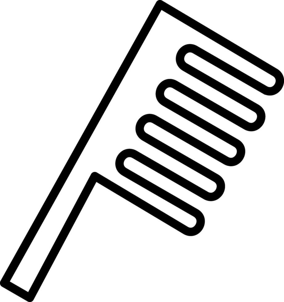 Haar Kamm Vektor Symbol Design