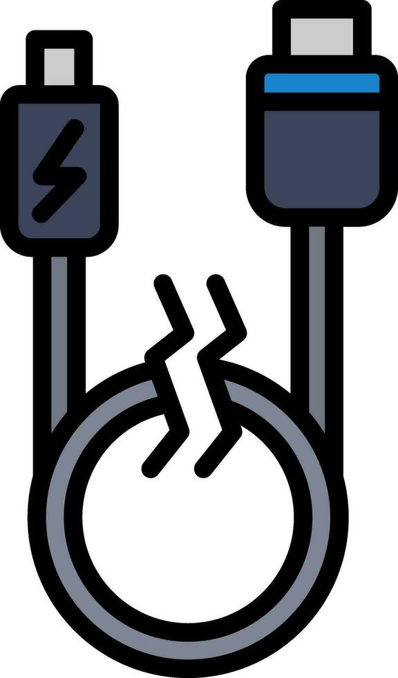 USB-Kabel Vektor Icon Design