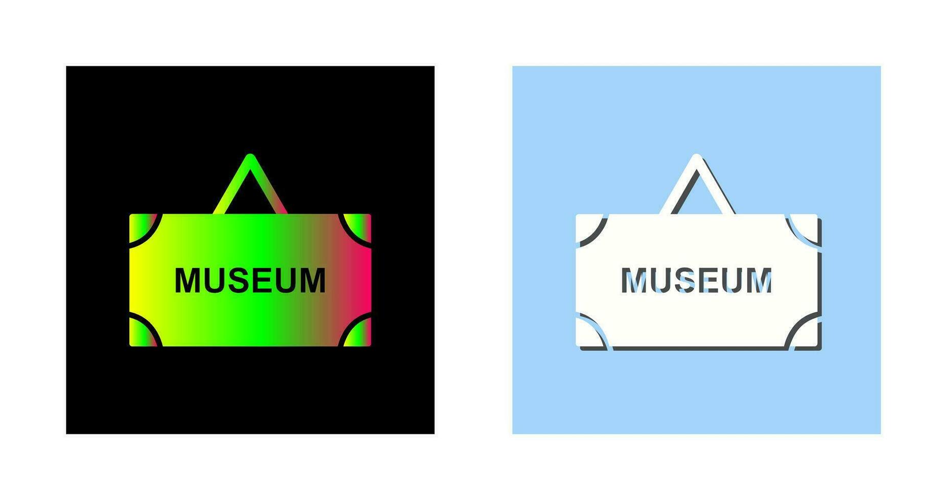 Museum-Tag-Vektor-Symbol vektor