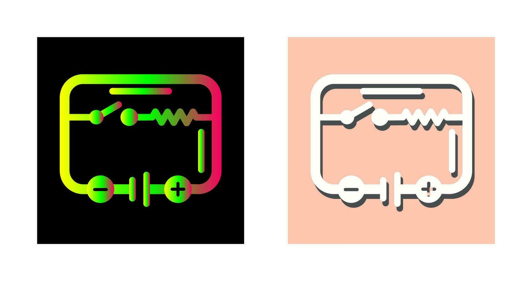 Vektorsymbol für Stromkreise vektor