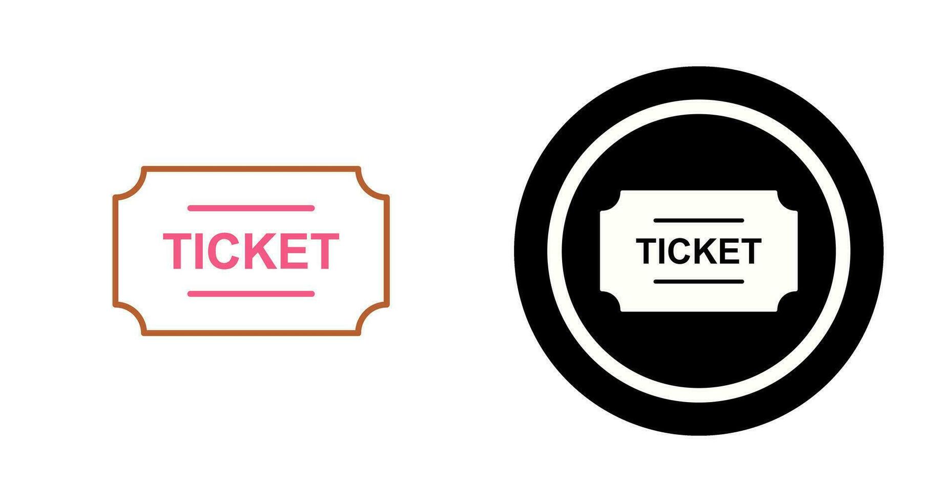 Ticket-Vektor-Symbol vektor