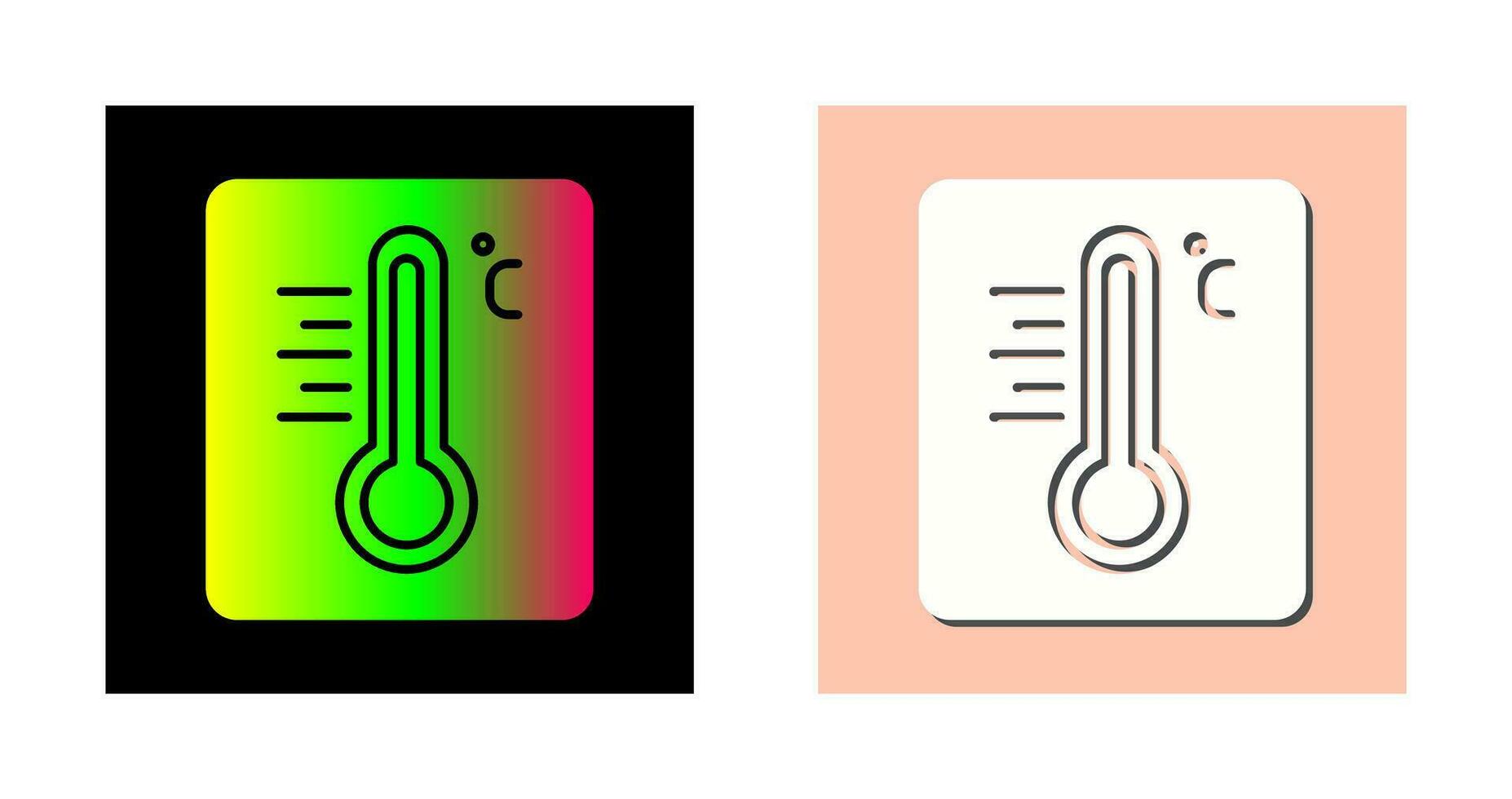 Thermometer-Vektor-Symbol vektor