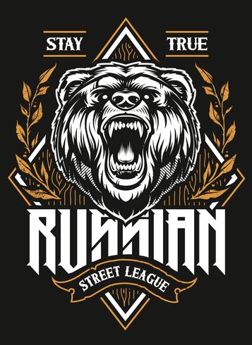 Russische Street League Vector Print