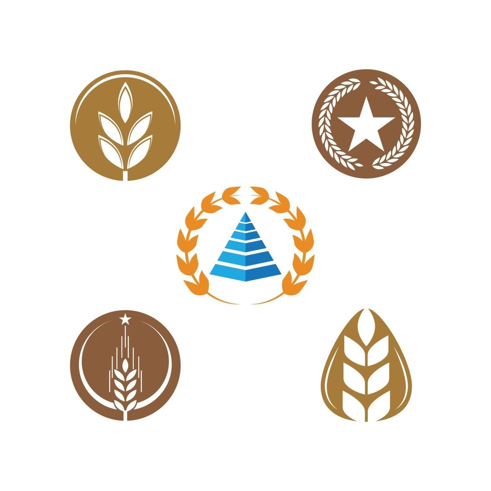 Weizen Logo Vorlage Vektor Symbol Natur