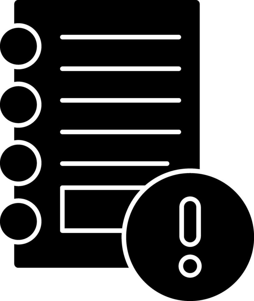 Notizblock Vektor Symbol Design