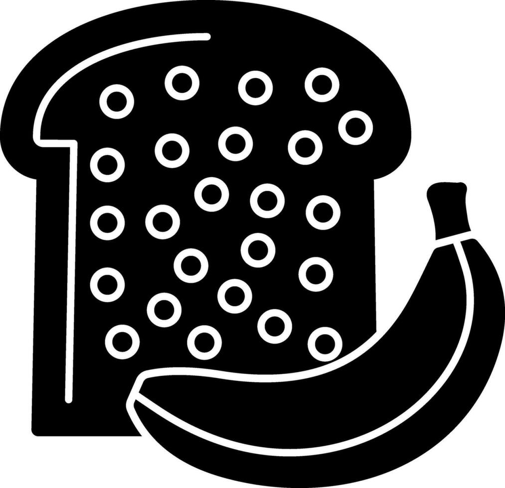 Bananenbrot-Vektor-Icon-Design vektor