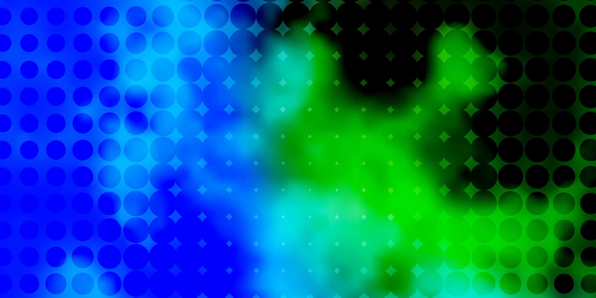 ljusblå, grön vektorlayout med cirkelformer. vektor