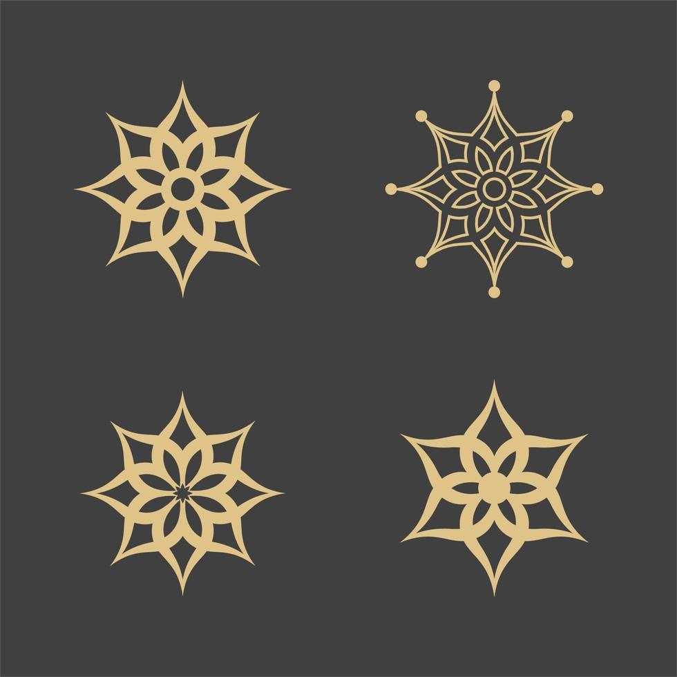 geometriska arabiska dekorativa symbolmall vektor