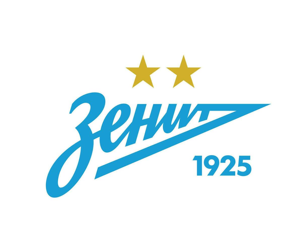 zenit st petersburg klubb logotyp symbol ryssland liga fotboll abstrakt design vektor illustration