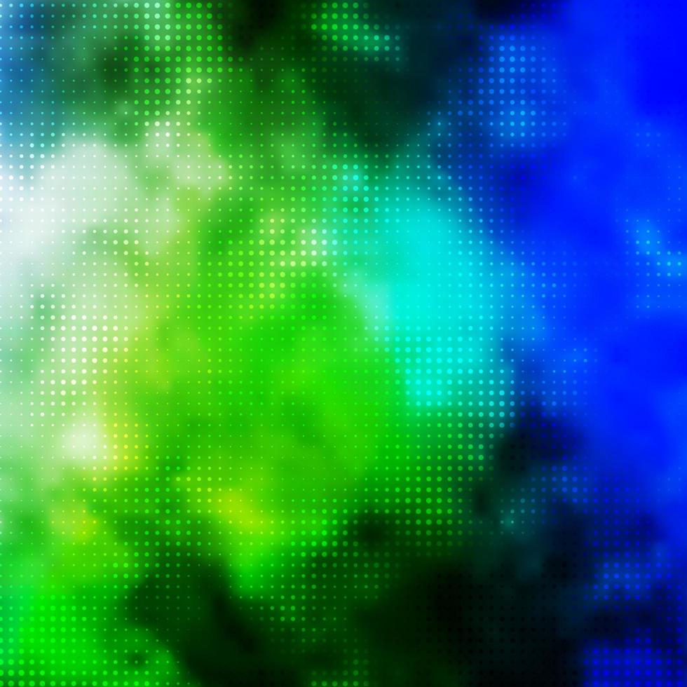 ljusblå, grön vektorlayout med cirkelformer. vektor
