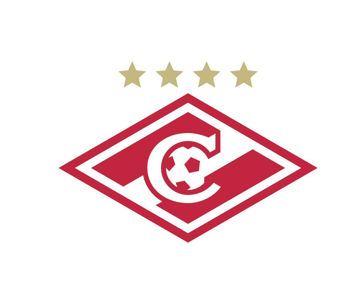 spartak moskva klubb logotyp symbol ryssland liga fotboll abstrakt design vektor illustration