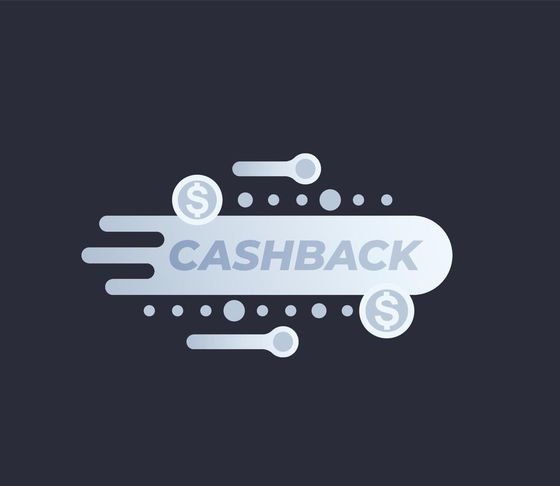 cashback-erbjudande, pengaråterbetalningsvektor vektor