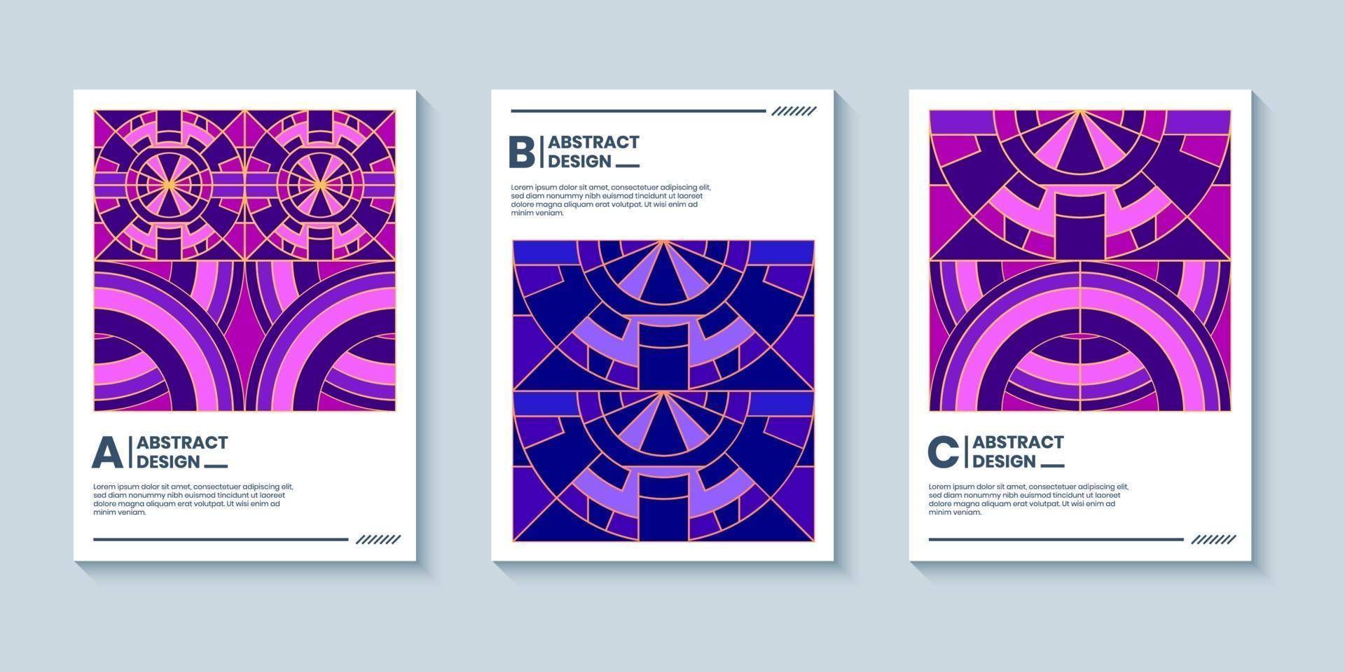 geometrischer Pop-Art-Stil-Cover-Hintergrund für Buchcover oder Poster vektor
