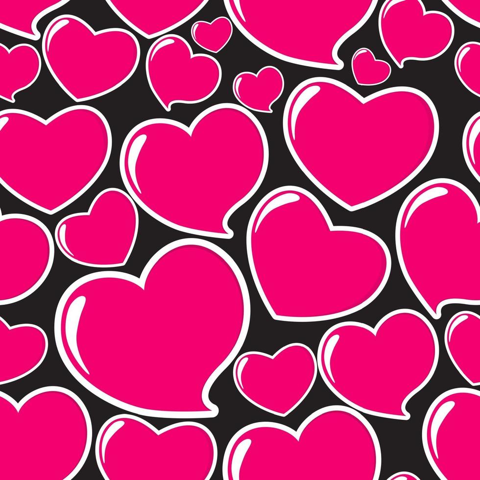 Herz Liebe nahtlose Muster Hintergrund Vektor-Illustration vektor