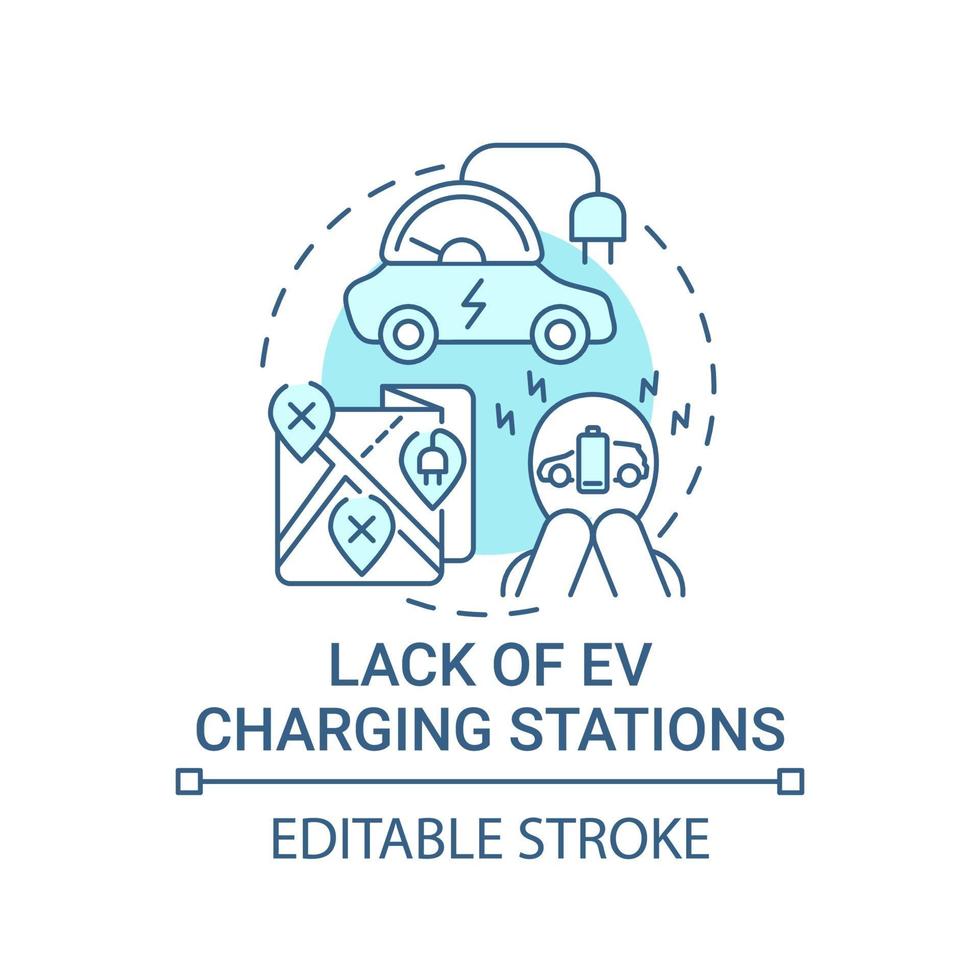 eco-laddstationer saknar konceptikon. vektor