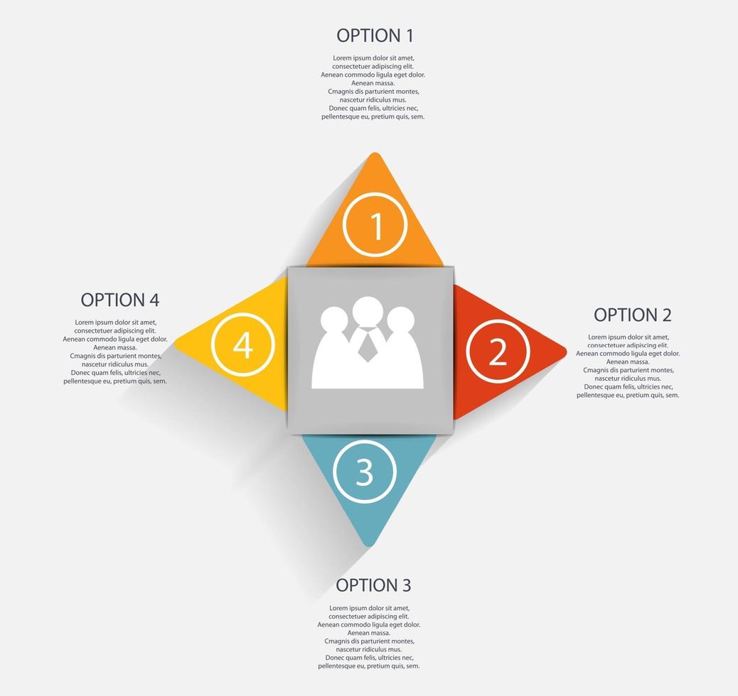 Infografik-Geschäftsschablonen-Vektorillustration vektor