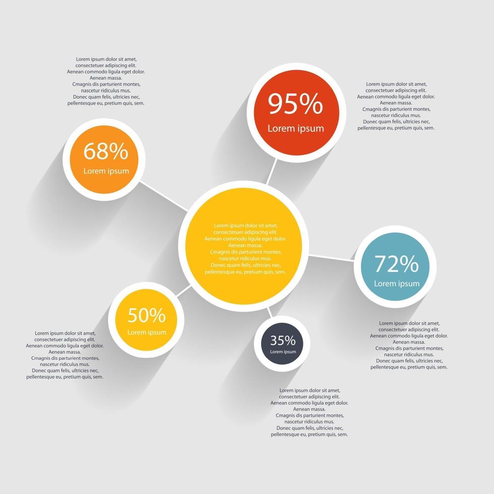 Infografik-Geschäftsschablonen-Vektorillustration vektor