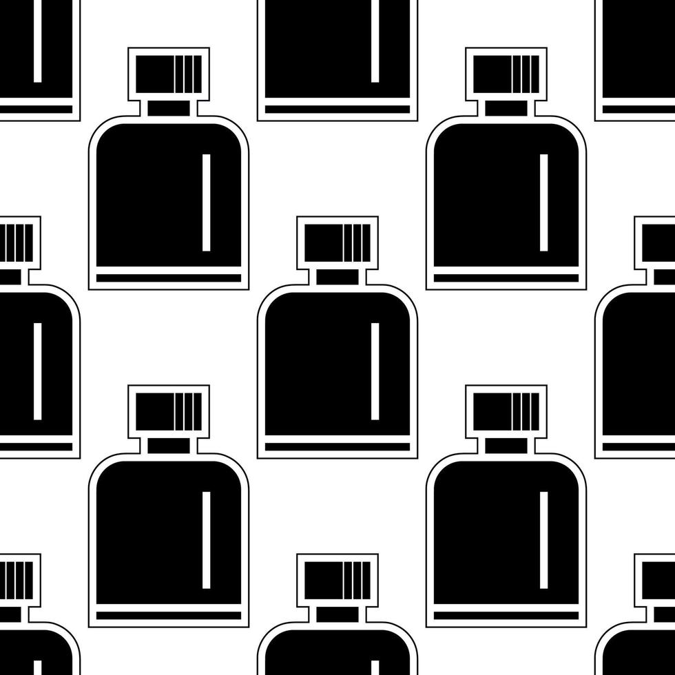 whisky flaska sömlösa mönster svart och vitt vektor
