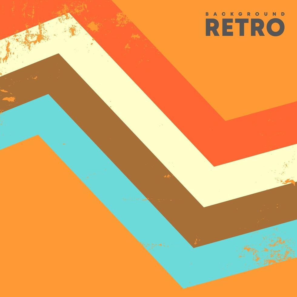 Retro-Design-Hintergrund mit Vintage-Grunge-Textur. vektor