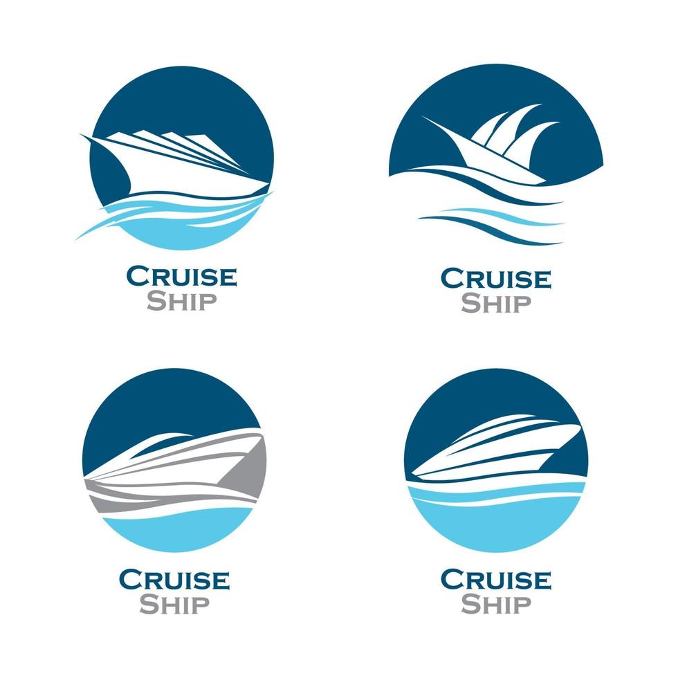 Kreuzfahrtschiff Logo Bilder vektor