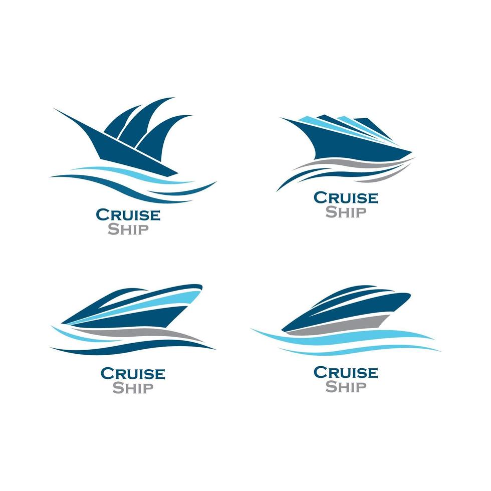 Kreuzfahrtschiff Logo Bilder vektor