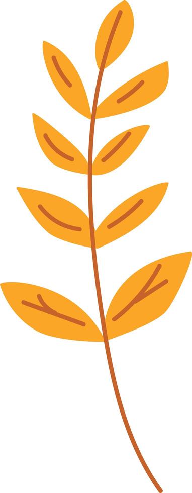 Ahorn getrocknetes Orangenblatt Garten Öko Natur Vektor
