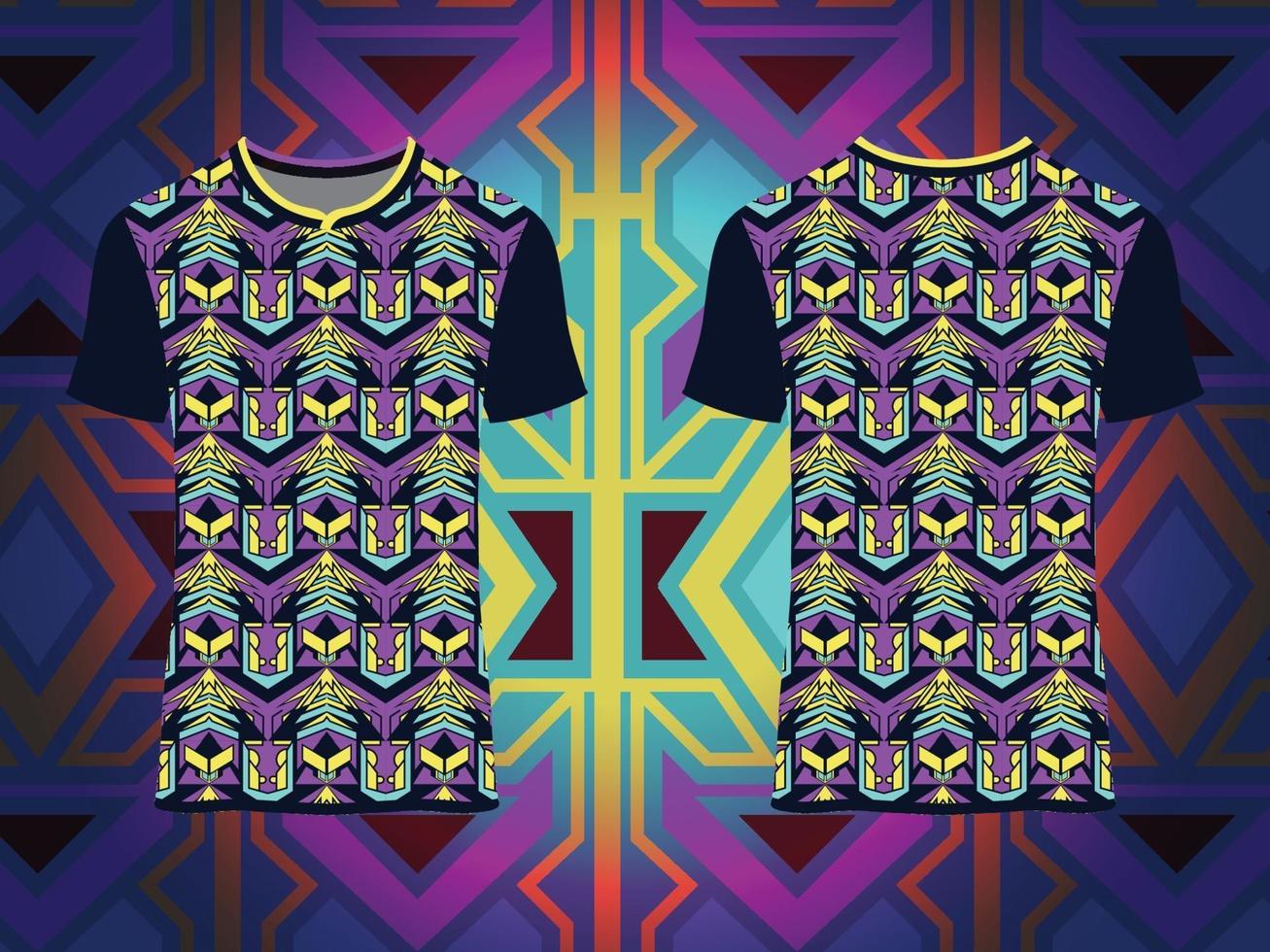 dekorativt dekorativt t-shirtmönster vektor