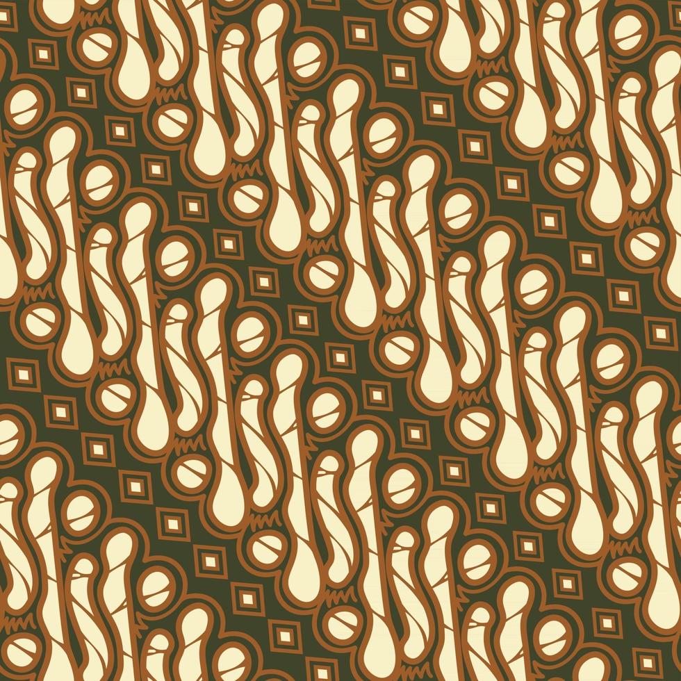 batik parang indonesia sömlösa mönster vektor