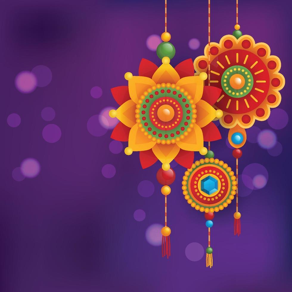 rakhi festival bakgrund vektor