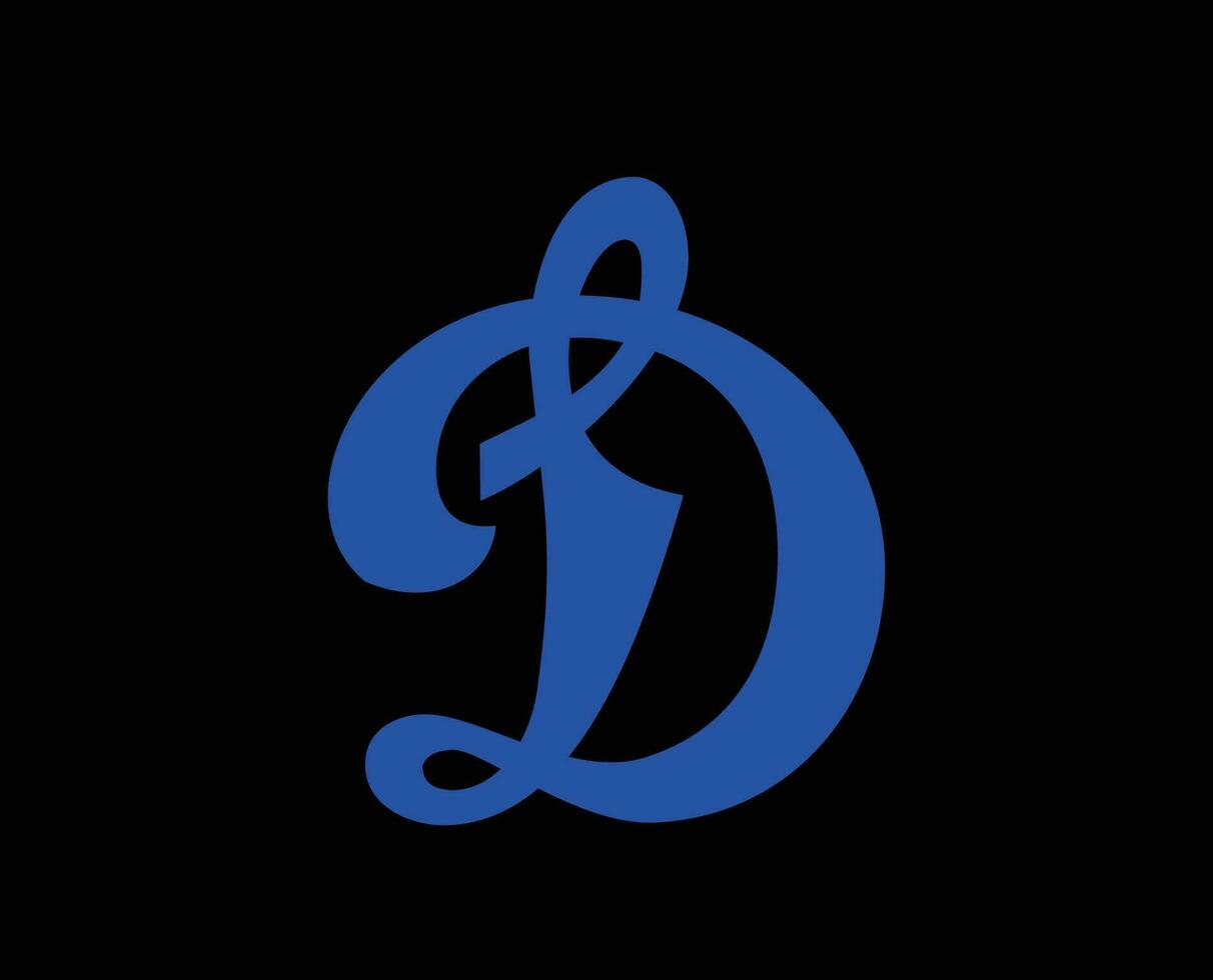 dinamo moskau Verein Symbol Logo Russland Liga Fußball abstrakt Design Vektor Illustration mit schwarz Hintergrund