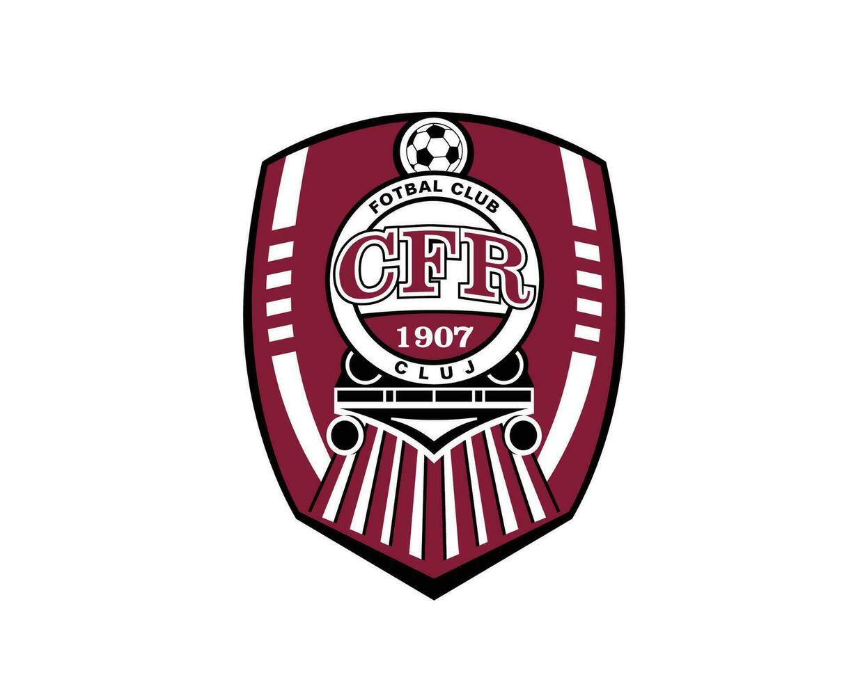 cluj klubb logotyp symbol rumänien liga fotboll abstrakt design vektor illustration