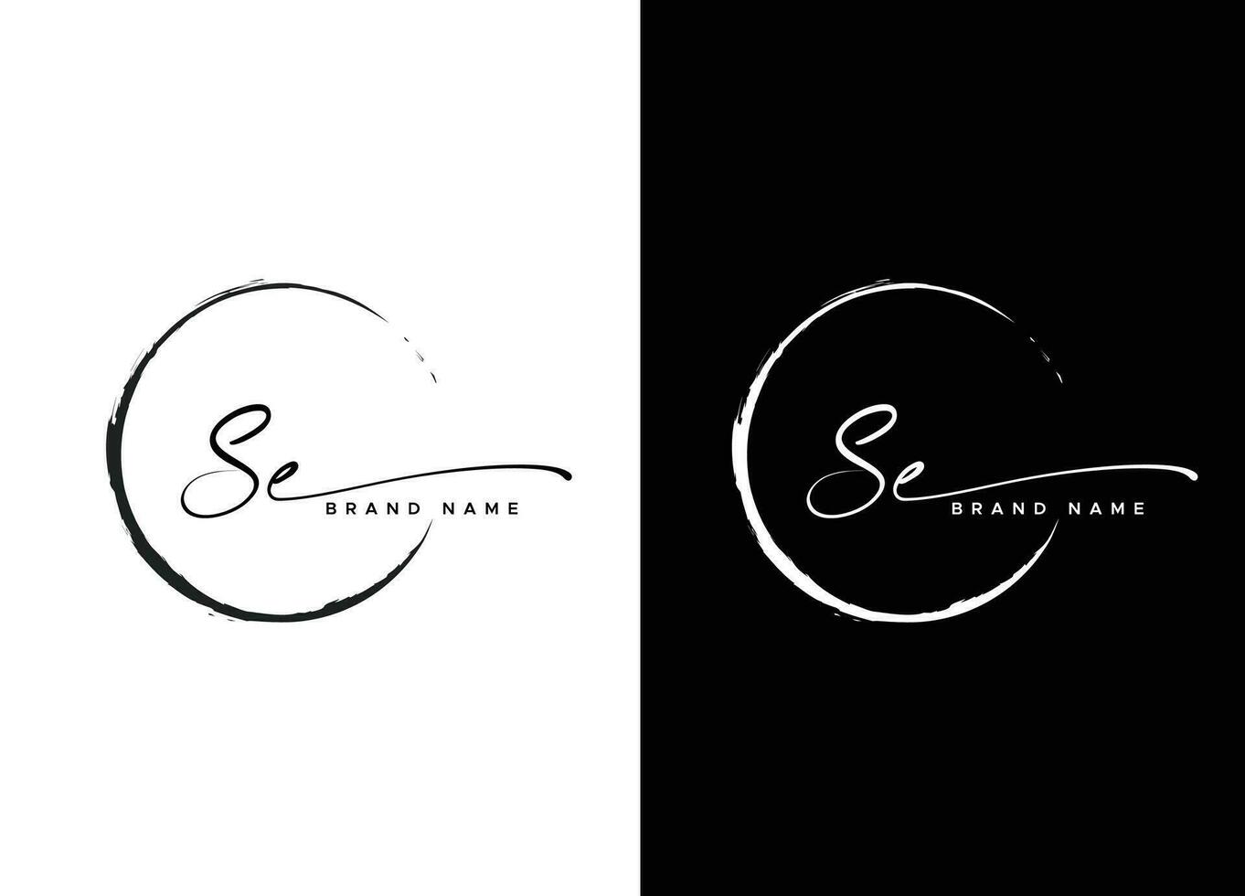 se Brief Logo Design und Unternehmen Logo kostenlos Vektor kostenlos Vektor